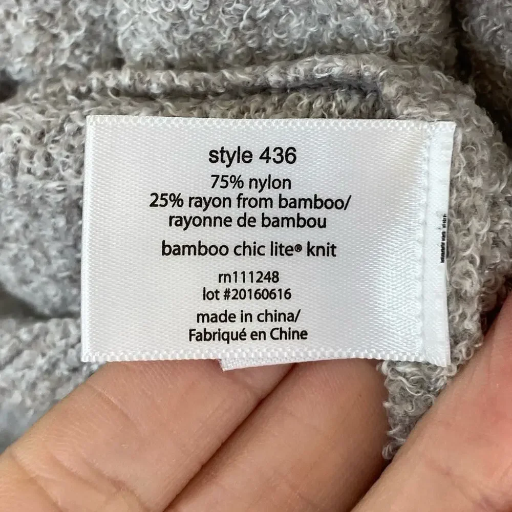 Barefoot Dreams Heathered Pewter Calypso Wrap S/M